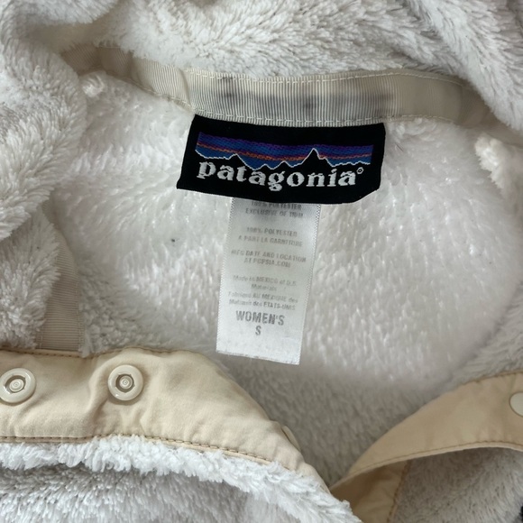 Patagonia Retool Snap-T Pullover Fleece Size Small Cream - Picture 3 of 9